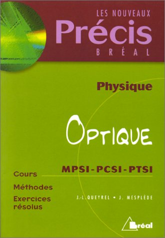 Optique, MPSI, PCSI, PTSI