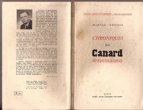 chroniques du canard enchaîné. editions jean-jacques pauvert. refus d'obtempérer. 1960. broché. 288 