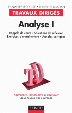 Analyse, tome 1 : travaux diriges