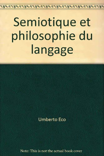 sémiotique et philosophie du langage