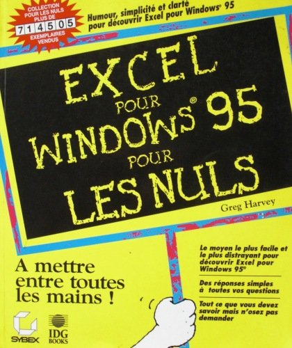 Excel pour Windows 95 pour les nuls