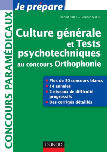 Culture générale et tests psychotechniques au concours orthophonie