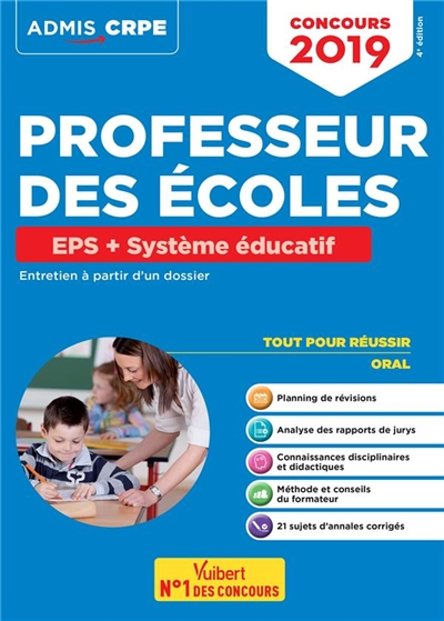 Professeur des écoles : EPS + système éducatif, entretien à partir d'un dossier : concours 2019