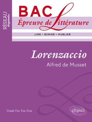 Lorenzaccio, Alfred de Musset : bac, épreuve de littérature