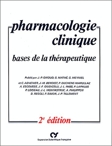 Pharmacologie clinique : bases de la thérapeutique