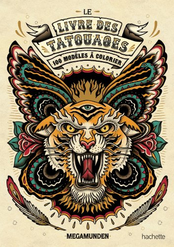 Le livre des tatouages : 100 modèles à colorier