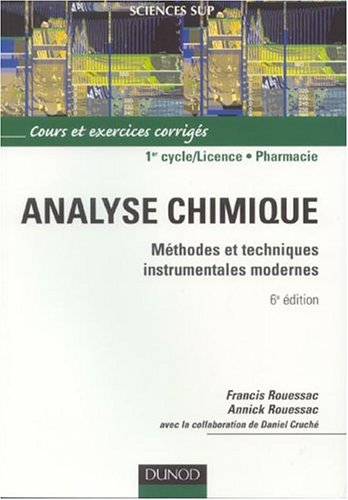 Analyse chimique : méthodes et techniques instrumentales modernes : cours et exercices corrigés