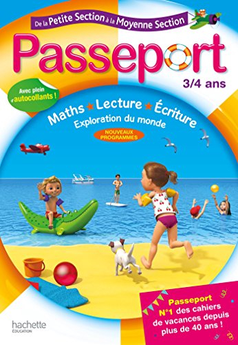 Passeport de la petite section à la moyenne section, 3-4 ans : maths, lecture, écriture, exploration