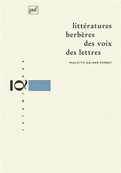 Littératures berbères : des voix, des lettres