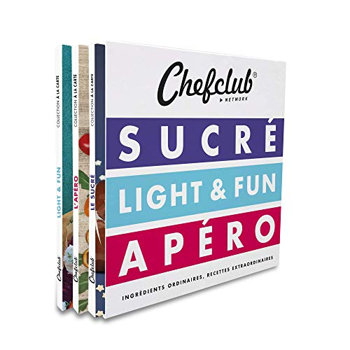 Coffret Chefclub : sucré, light & fun, apéro : ingrédients ordinaires, recettes extraordinaires