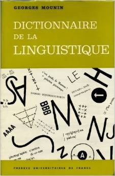 dictionnaire de la linguistique in-8, rel. toile verte 340 pp.