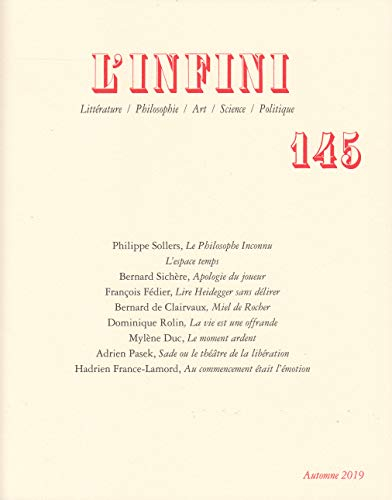 Infini (L'), n° 145