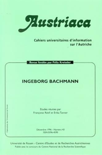 Austriaca, n° 43. Ingeborg Bachmann
