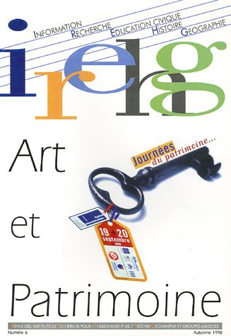 revue irehg, n, 6, automne 1998 : art et patrimoine