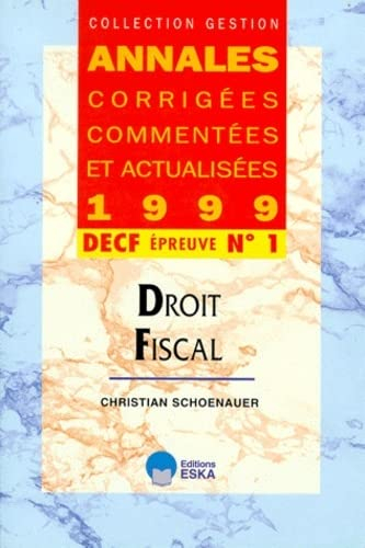 DROIT FISCAL DECF 1 1999