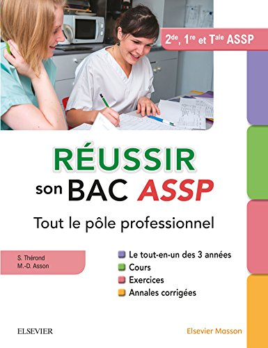Réussir son bac ASSP, 2de, 1re et terminale ASSP : tout le pôle professionnel : le tout-en-un des 3 