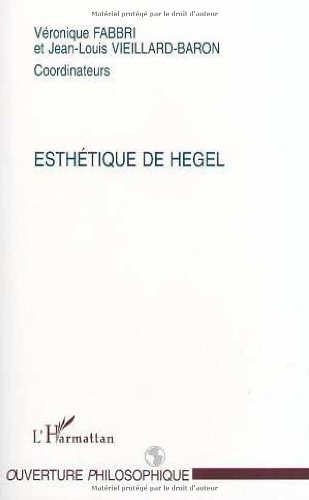 L'esthétique de Hegel : journées d'études