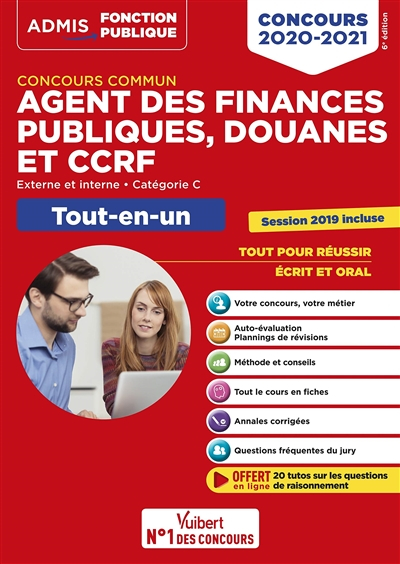 Concours commun agent des finances publiques, douanes et CCRF : externe et interne, catégorie C, tou