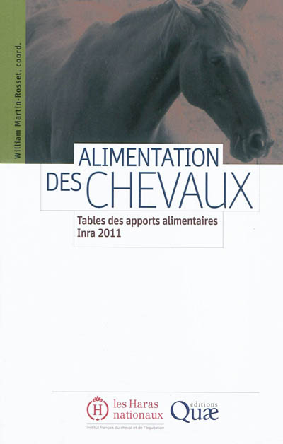 Alimentation des chevaux : tables d'apports alimentaires Inra 2011