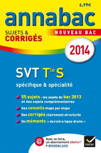 SVT terminale S, spécifique & spécialité : nouveau bac 2014