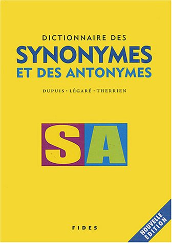 Dictionnaire des synonymes et des antonymes