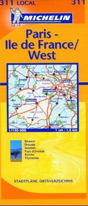 Carte routière : Eure-et-Loir - Paris - Yvelines, N° 11311