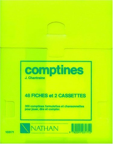 comptines : 48 fiches (coffret 2 cassettes)