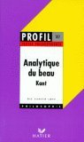 Analytique du beau, Kant