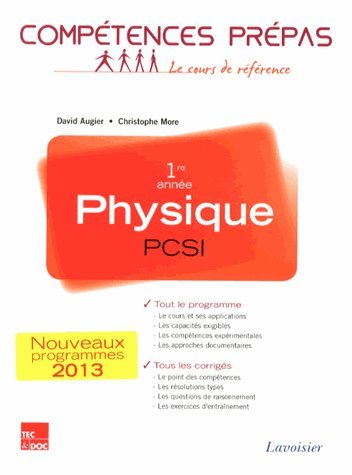 Physique PCSI 1re année : nouveaux programmes 2013