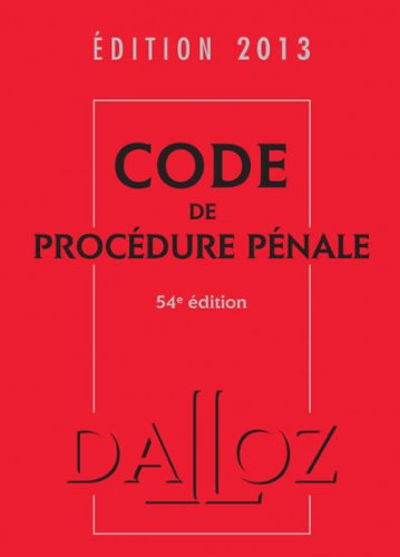 Code de procédure pénale 2013