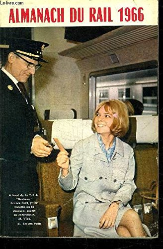 almanach du rail 1966 - photo de france gall sur le 1er plat