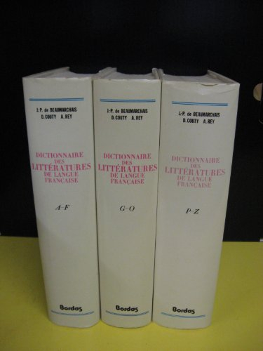 dictionnaire des littératures de langue française