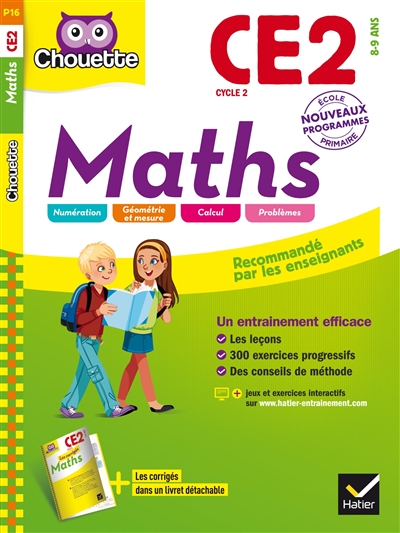 Maths CE2, cycle 2, 8-9 ans : nouveau programme