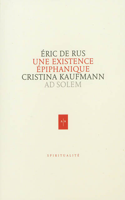 Une existence épiphanique : Cristina Kaufmann (1939-2006)