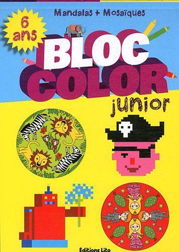 bloc color junior mandalas et mosaïques - dès 6 ans