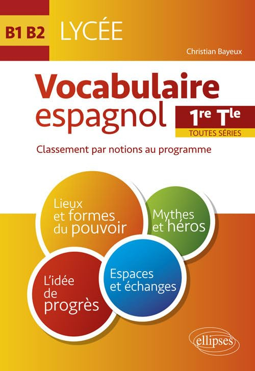Vocabulaire espagnol 1re, terminale toutes séries : classement par notions au programme : B1-B2