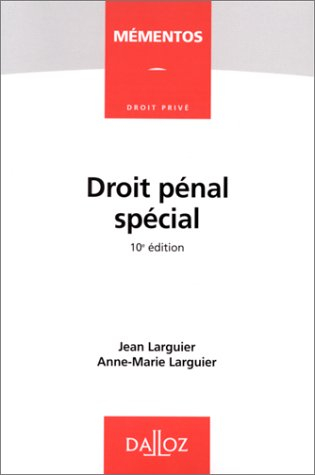droit penal special. 10ème édition