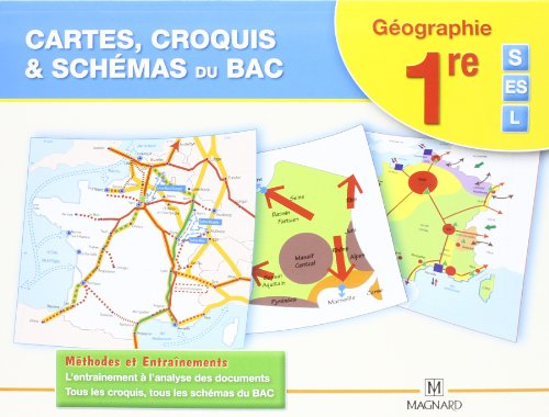 Cartes, croquis & schémas du bac : géographie 1re S, ES, L : méthodes et entraînements