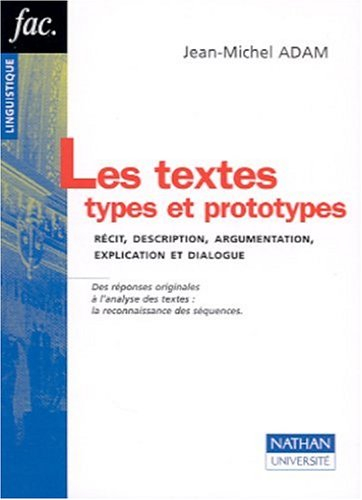 Les textes, types et prototypes : récit, description, argumentation, explication et dialogue