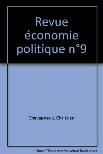 revue économie politique n,9