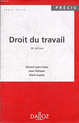 Droit du travail. Vol. 1. Les relations individuelles de travail