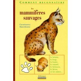 Les mammifères sauvages : carnivores, insectivores, lagomorphes