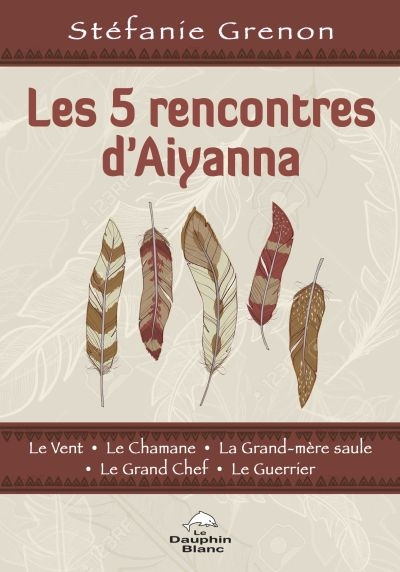 Les 5 rencontres d'Aiyanna : Vent, le Chamane, la Grand-mère saule, le Grand Chef, le Guerrier