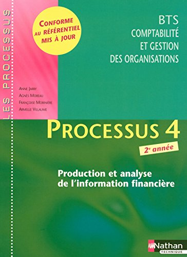 Processus 4, production et analyse de l'information financière : BTS CGO comptabilité et gestion : l