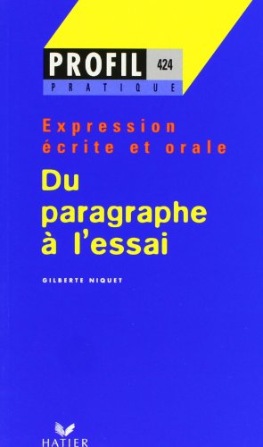 Du paragraphe à l'essai