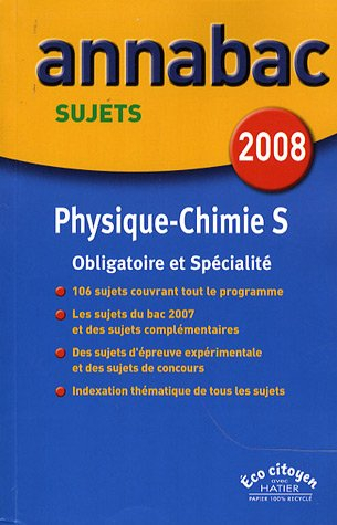 Physique-chimie S : enseignement obligatoire et de spécialité
