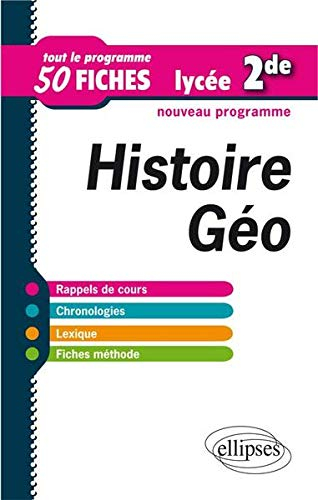 Histoire géographie 2de : tout le programme en 50 fiches