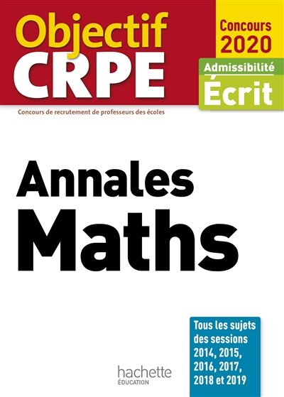 Annales maths : admissibilité écrit, concours 2020
