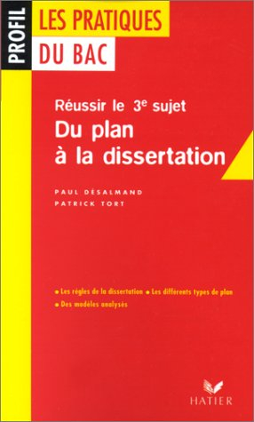 Du plan à la dissertation de français