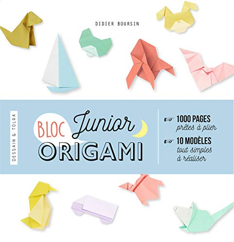 Bloc junior origami : 1.000 pages prêtes à plier, 10 modèles tout simples à réaliser